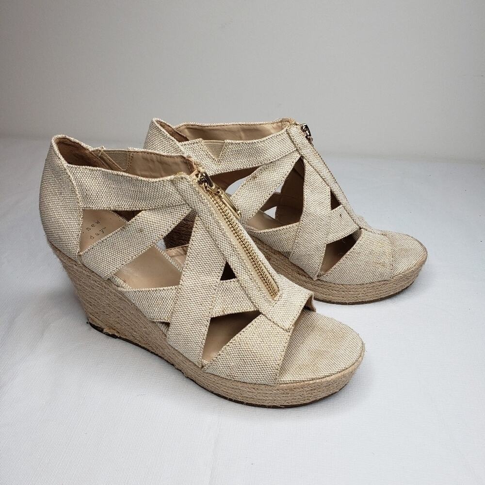 A New Day Women's Carla Jute Platform Espadrille Wedge Pumps Size 10